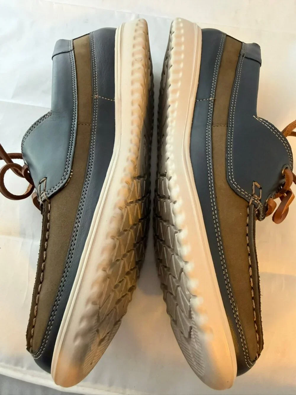 Mephisto  Men's Trevis Boat Shoes - Loden, Leather  Men Size 8.5